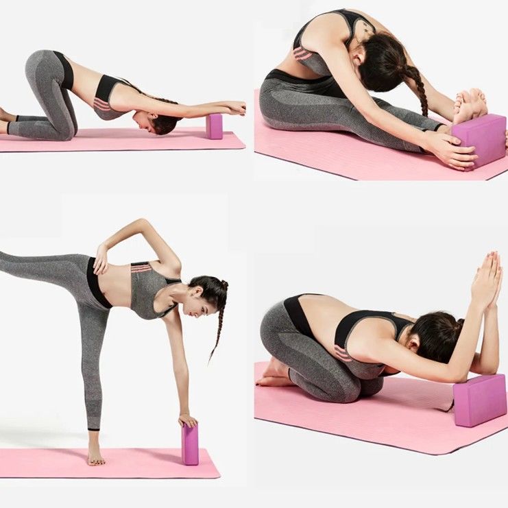 Йога блок yg026-c eva solid yoga block