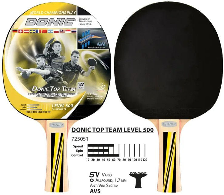 Ракетка для настольного тенниса с системой AVS