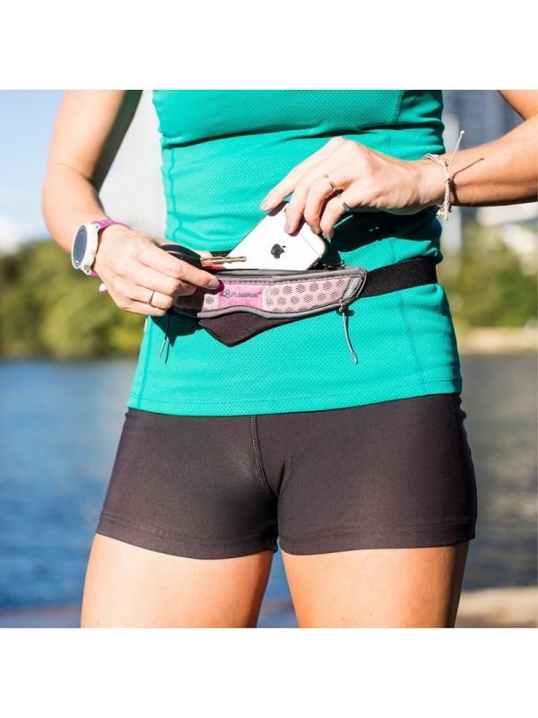 Пояс для бега helium stretch belt, pink