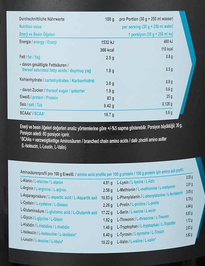 ISOLATE WHEY PROTEIN 1800 g