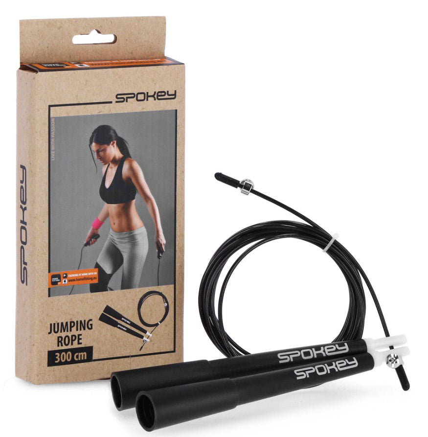 Скакалка скоростная spokey crossfit black