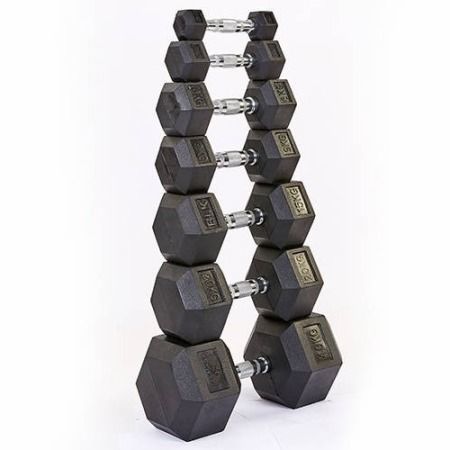 Гексагональные гантели с обрезиненными концами