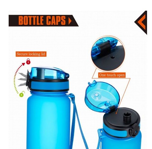 Бутылка для воды из тритана, 0,5 л, безопасная и прочная