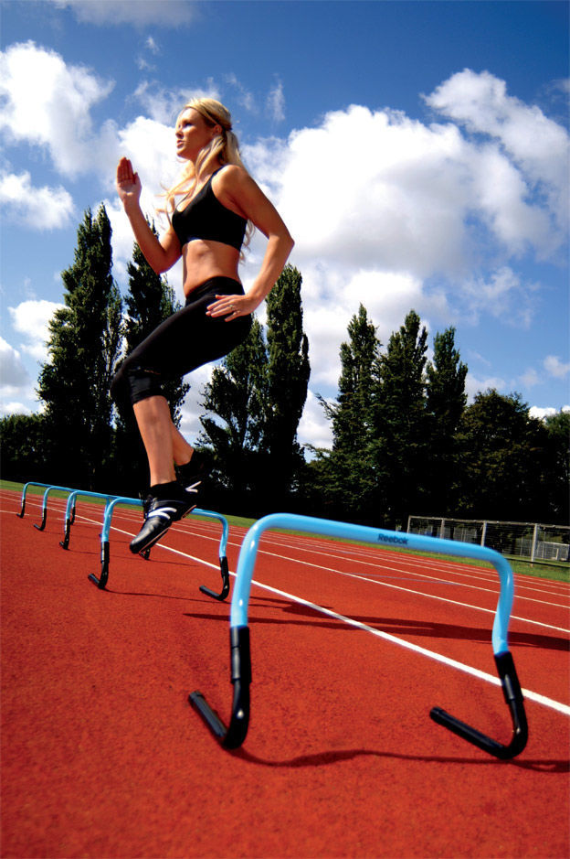 Полоса препятствий из ПВХ с регулируемыми барьерами