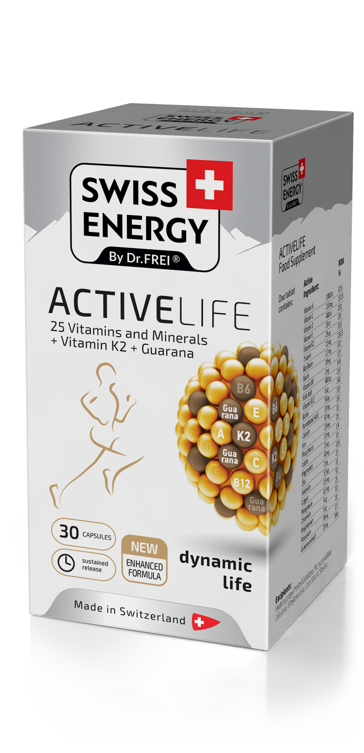 SWISS ENERGY ACTIVELIFE, 25 витаминов и минералов для активных