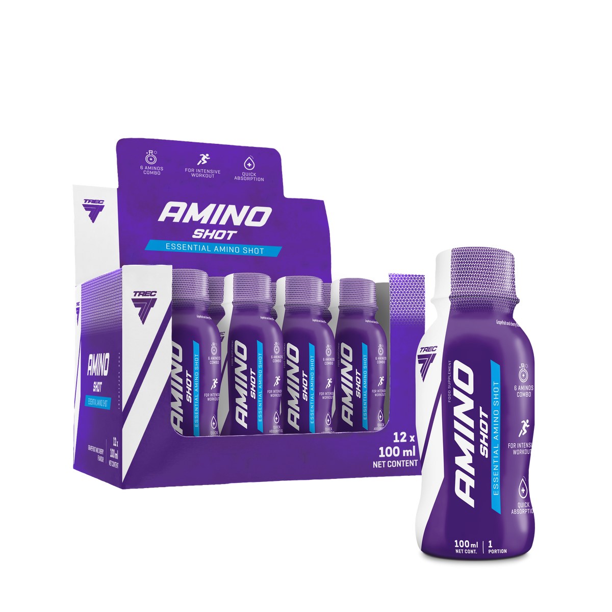 Amino Shot жидкая формула с BCAA для защиты мышц