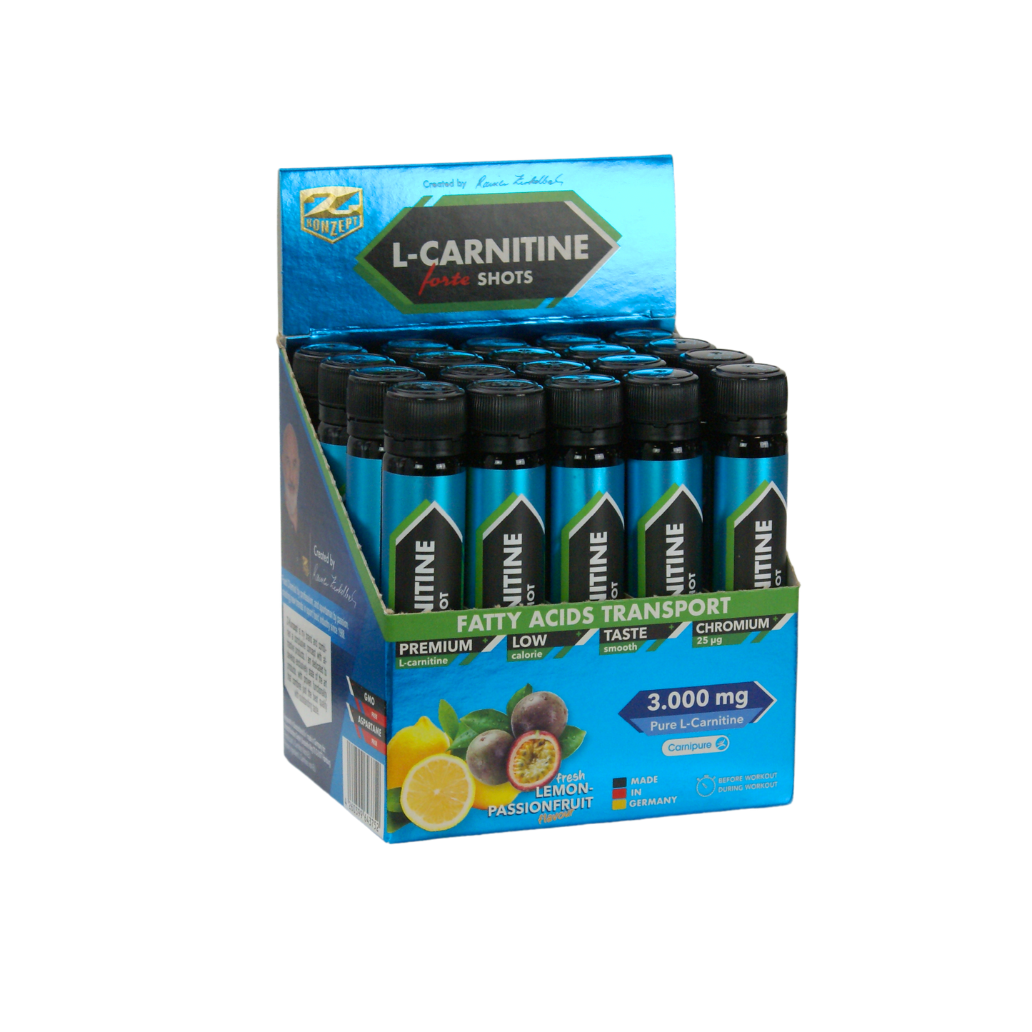 L-Carnitine 3000 Chromium Shots, жиросжигатель для спортсменов