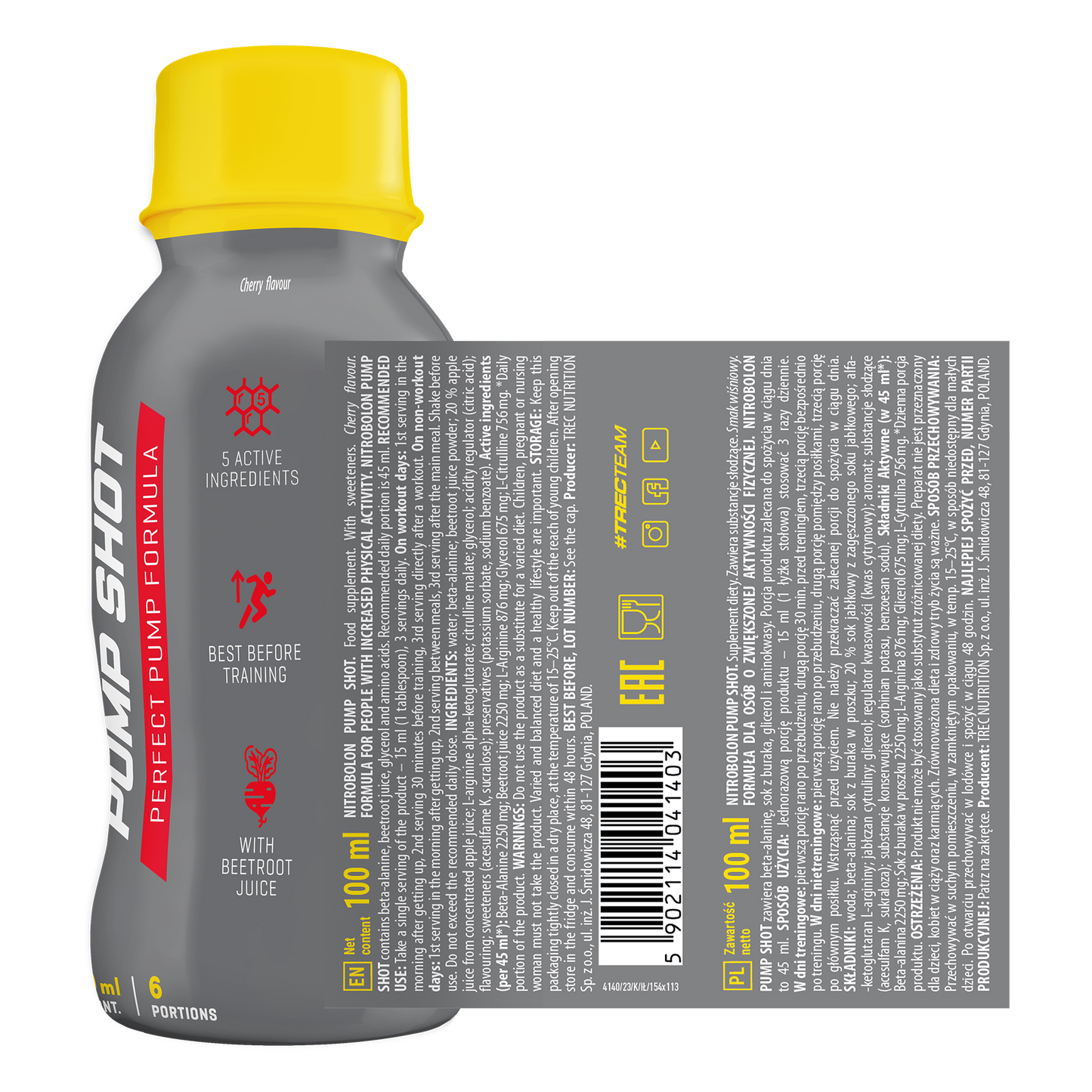 Nitrobolon Pump Shot, предтренировочный комплекс для энергии