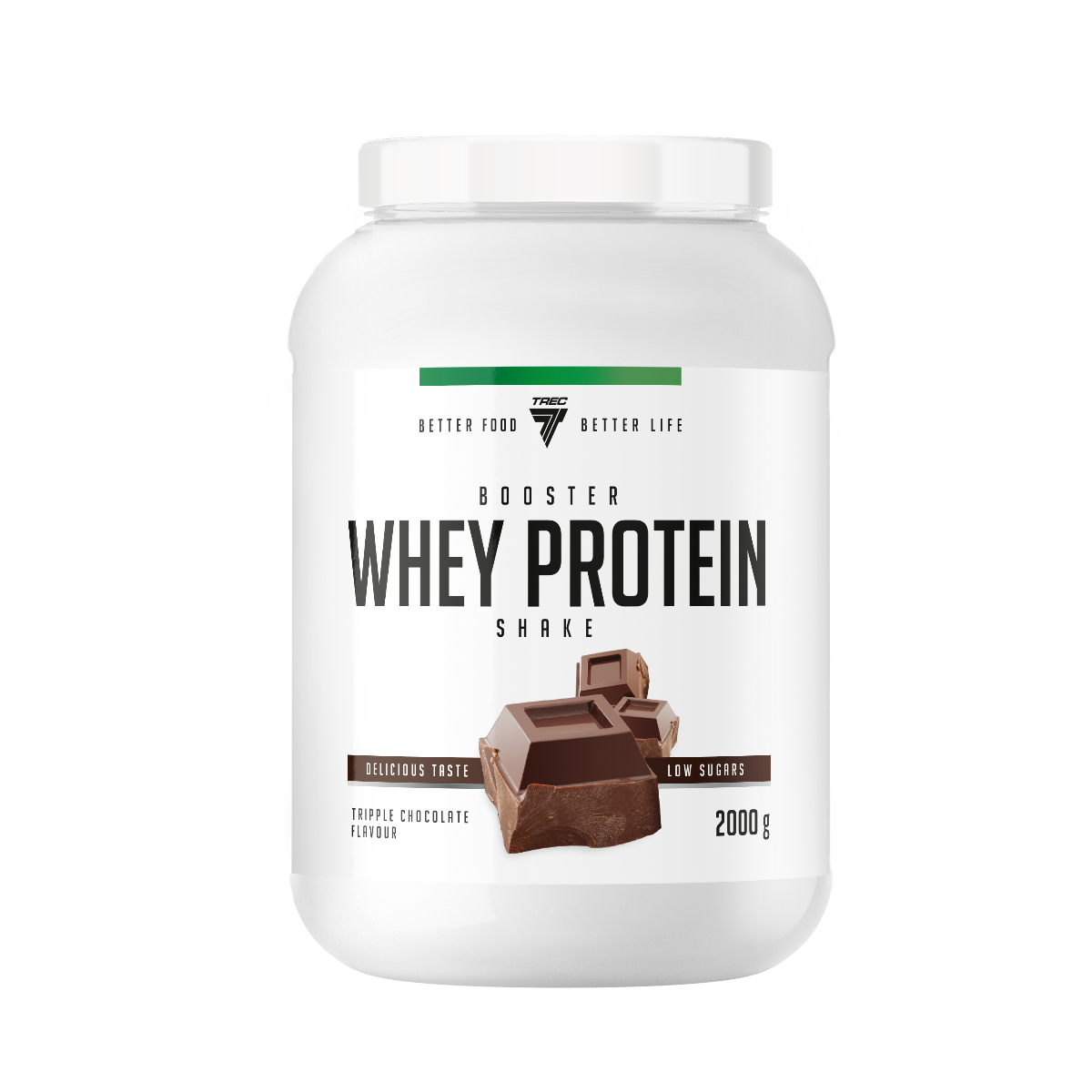 Trec Booster Whey Protein, концентрат для набора мышечной массы