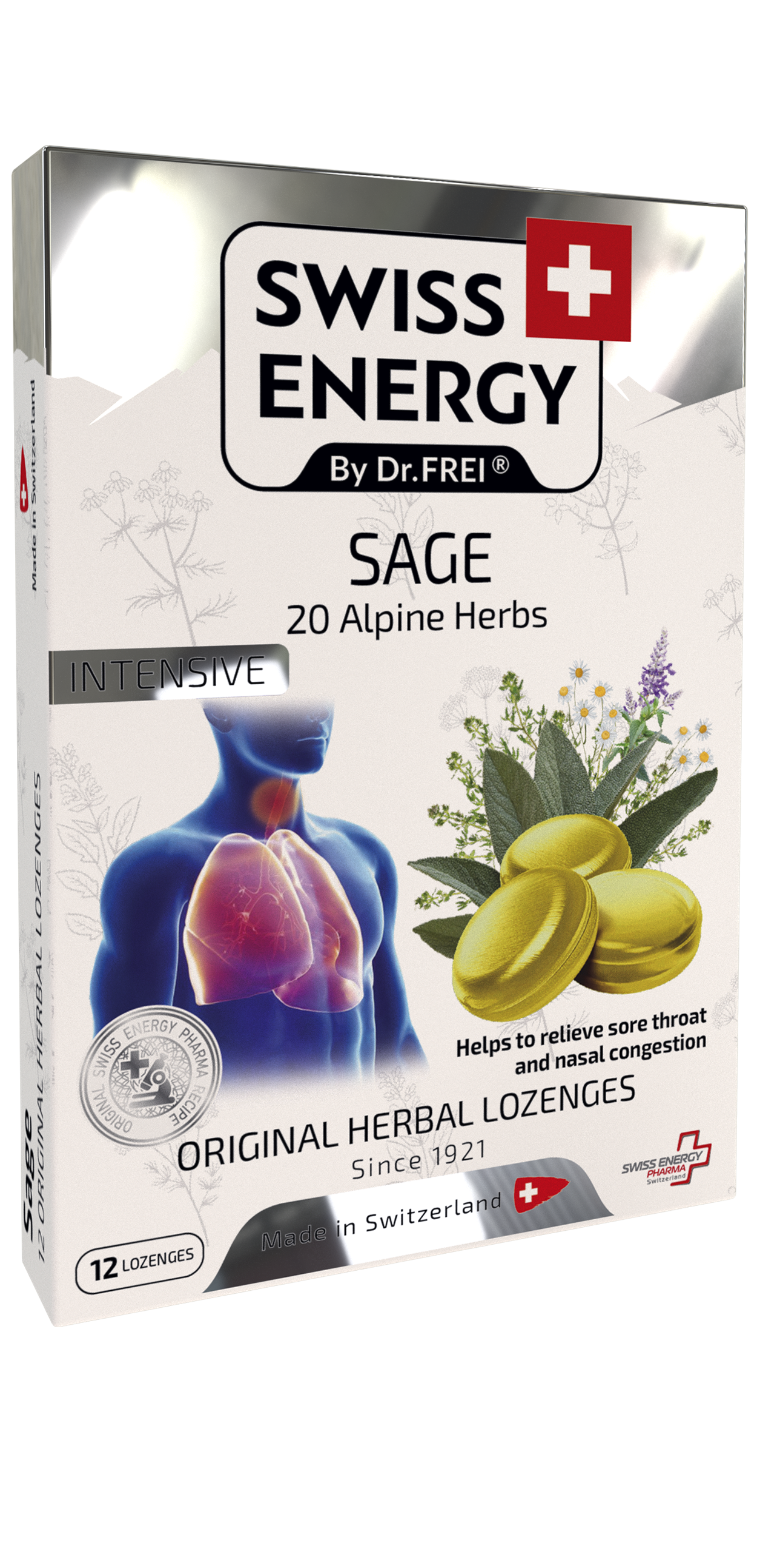 Леденцы с шалфеем от раздражения дыхательных путей