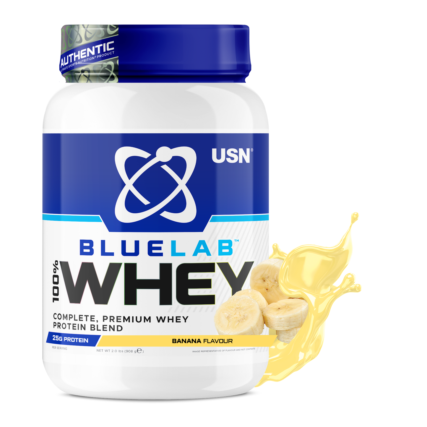 Сывороточный протеин USN Blue Lab Whey, 25 г для роста мышц