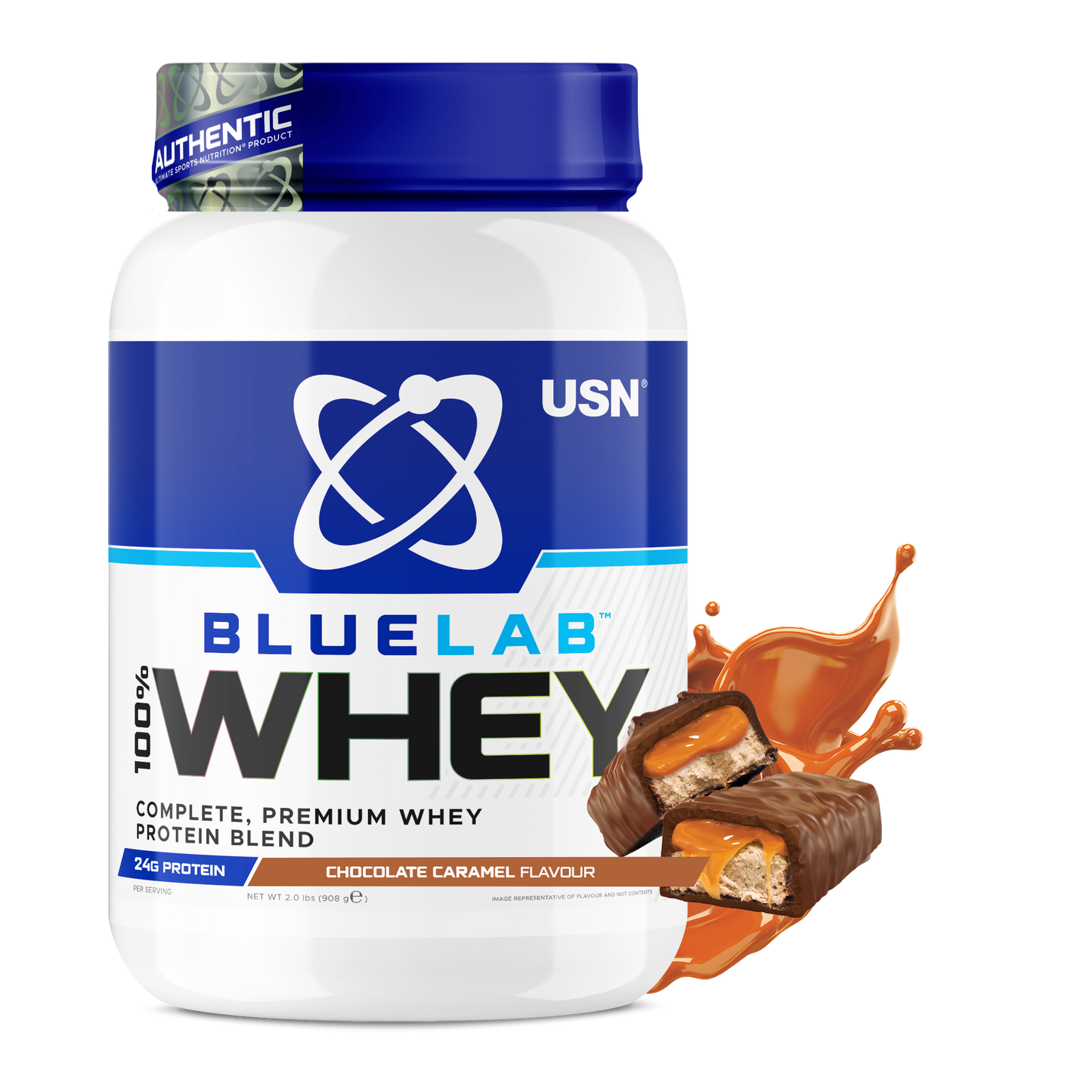 Сывороточный протеин USN Blue Lab Whey, 25 г для роста мышц