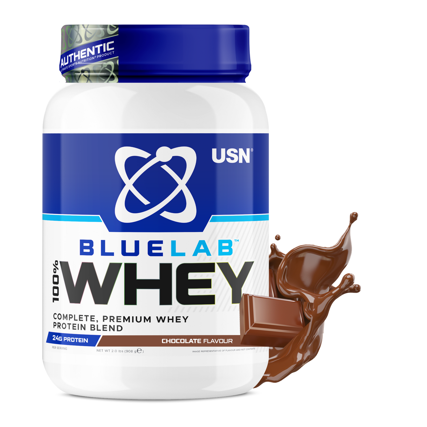 Сывороточный протеин USN Blue Lab Whey, 25 г для роста мышц