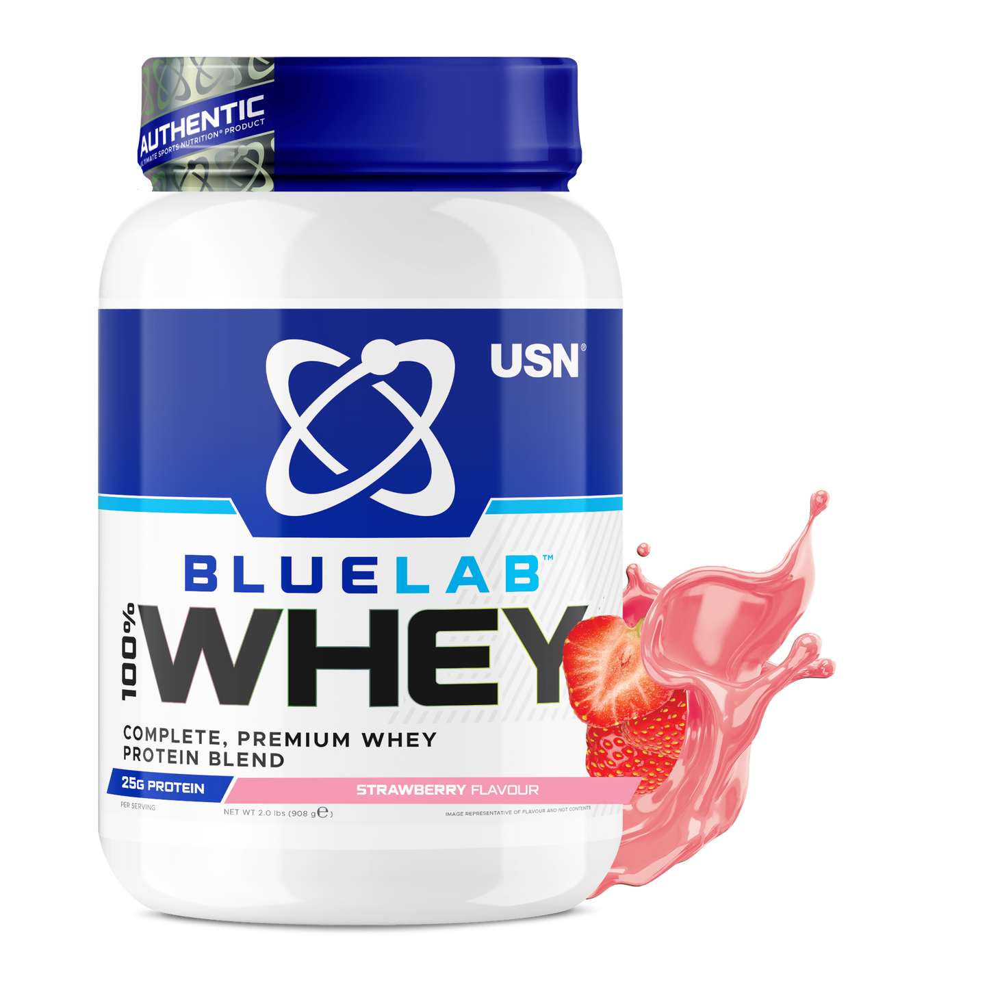 Сывороточный протеин USN Blue Lab Whey, 25 г для роста мышц