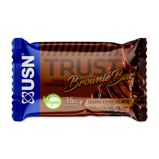 Веганский протеиновый батончик USN Trust Brownie, 15 г белка