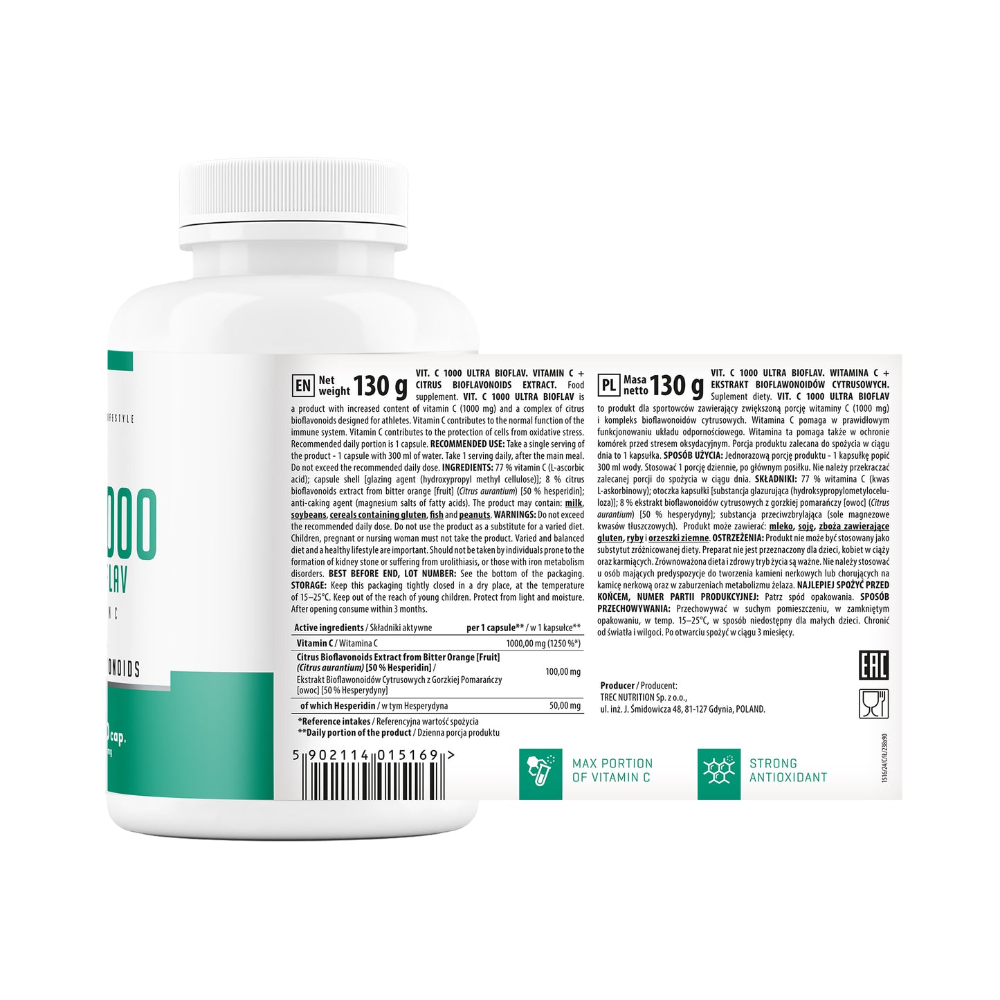 Витамин C 1000 для укрепления иммунитета, 1000 мг