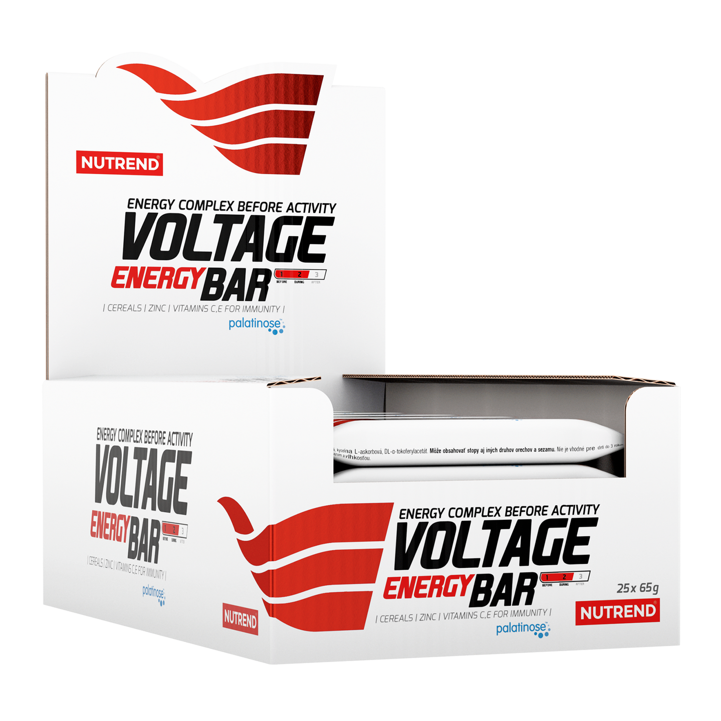 VOLTAGE ENERGY BAR WITH CAFFEINE, 65 g
