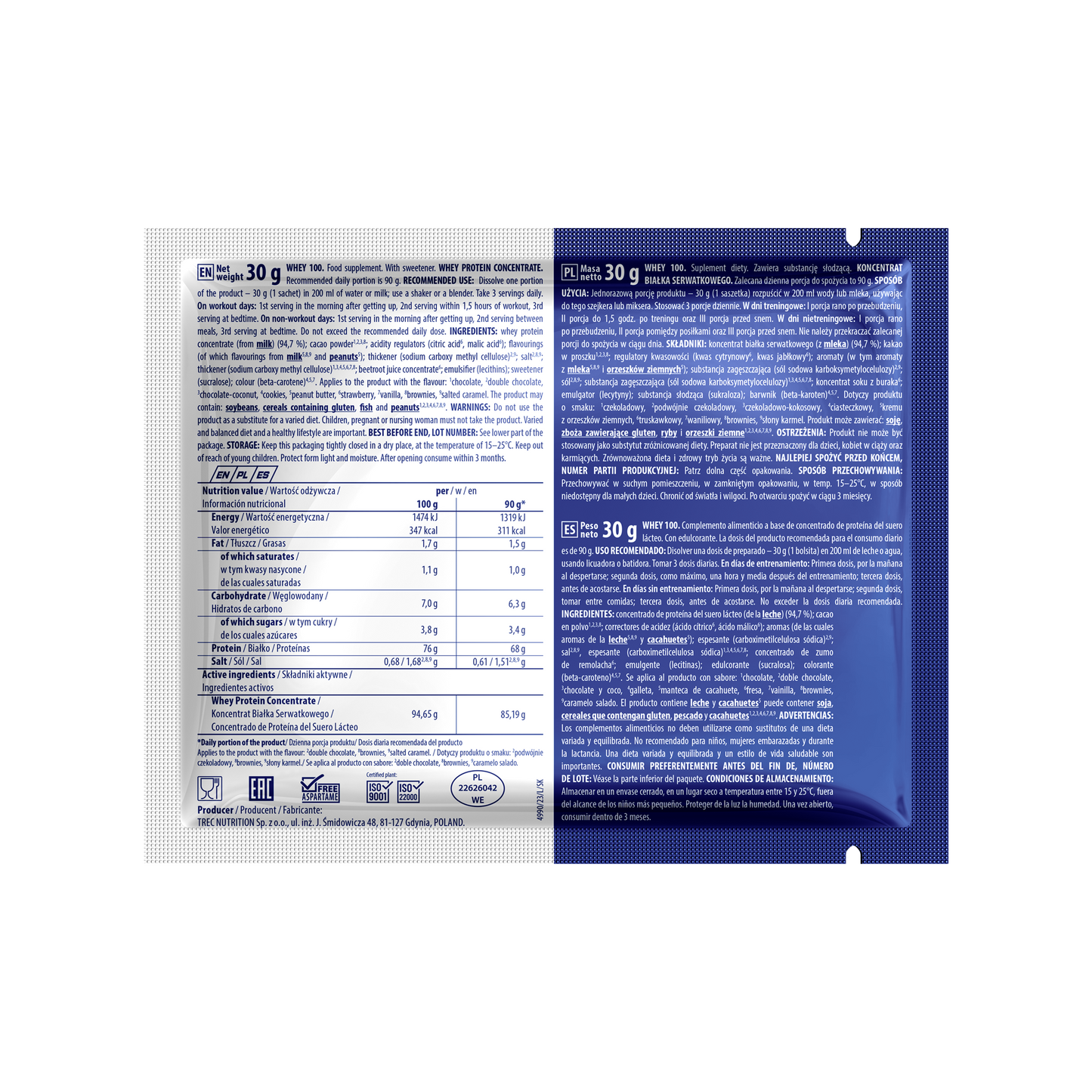 WHEY 100, протеин для роста мышечной массы
