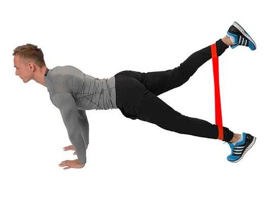 Резинка для фитнеса GU04 HMS, улучшает тонус мышц