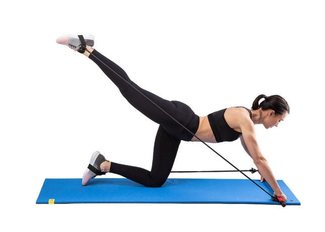 Штанга DC30 HMS с резиновыми экспандерами для тренировок