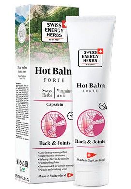 Swiss Energy Hot Balm, согревающий эффект для мышц