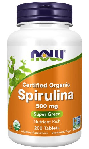 NOW Spirulina натуральный источник витаминов для здоровья
