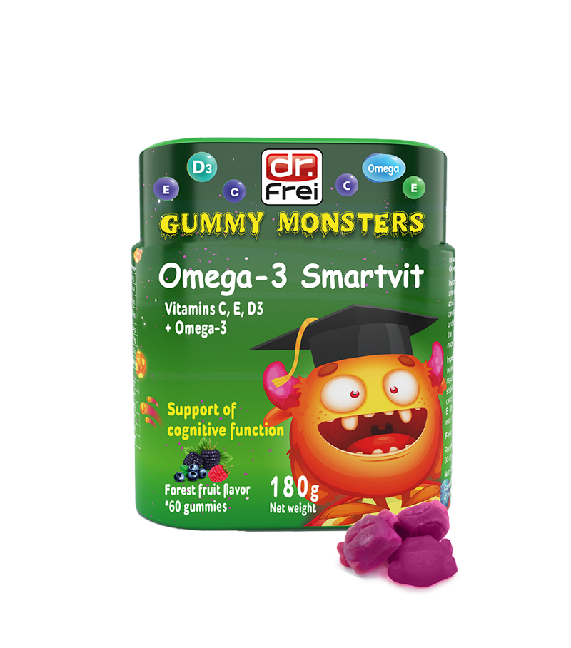 Gummy Monsters OMEGA-3 SmartVit, жевательные мармеладки для детей