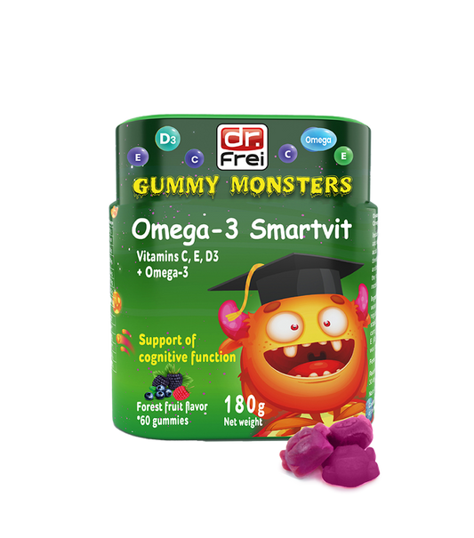 Gummy Monsters OMEGA-3 SmartVit, жевательные мармеладки для детей