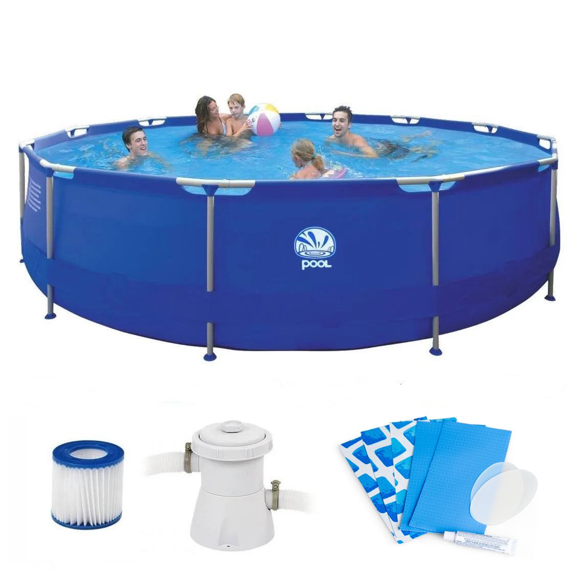 Бассейн каркасный Round Steel Frame Pool 300х76 см