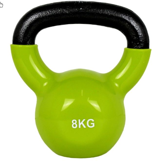 Гиря с виниловым покрытием 8 кг для тренировок