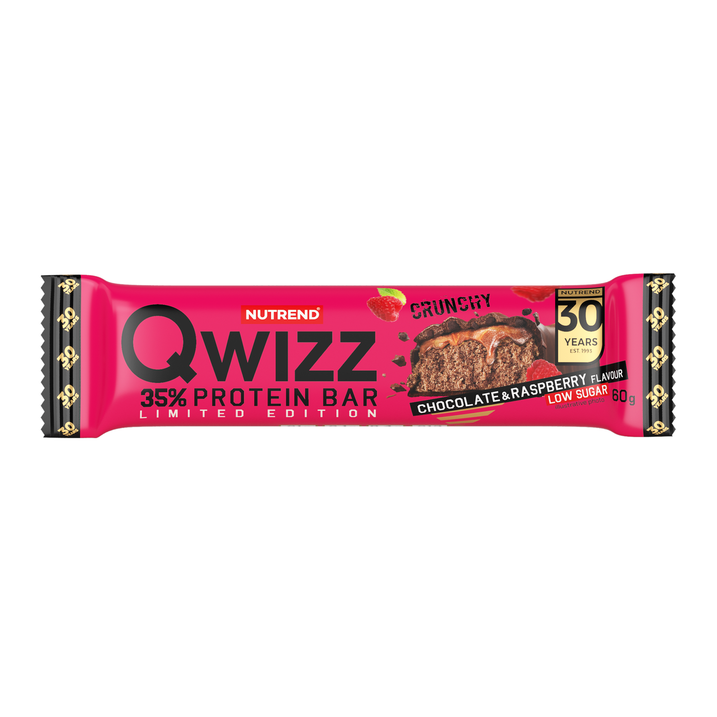 Хрустящий протеиновый батончик QWIZZ BAR с 21 г белка
