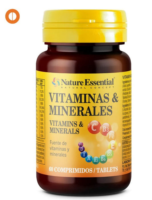 Vitamins & minerales. 60 tablets.