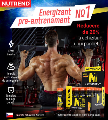 Energizant pre-antrenament n1 shot, 60 ml