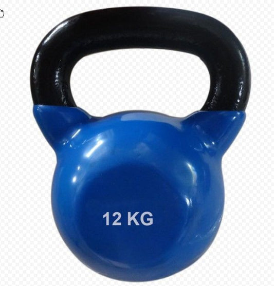 Гиря с виниловым покрытием 12 кг, устойчивая к износу