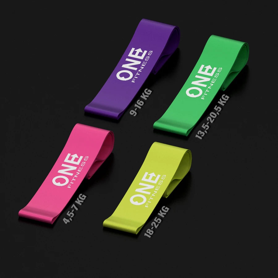 Набор эластичных лент PBF SET04 One Fitness для тренировок