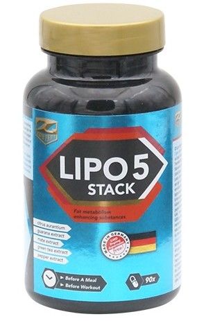 Arzător de grăsimi lipo 5 stack 90 capsule