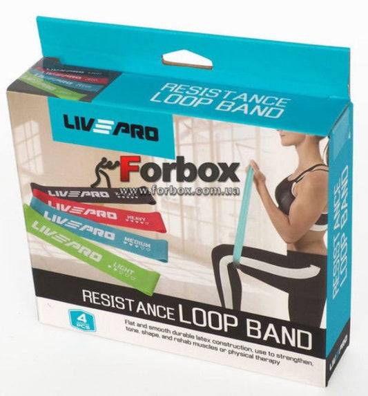 Фитнес резинки LiveUp LATEX RESISTANCE LOOP BANDS LP8412