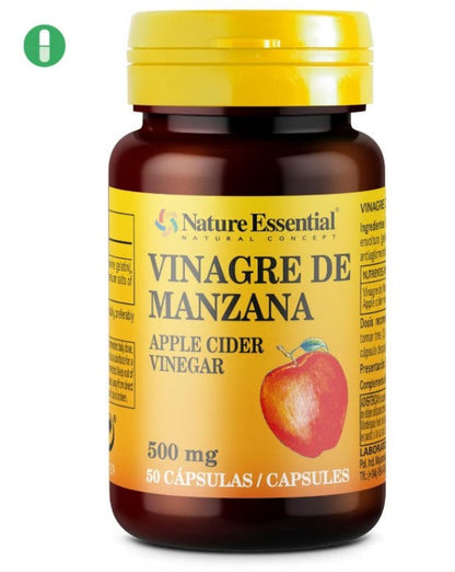 NE2129 APPLE VINEGAR 500 MG. 50 CAPSULES.