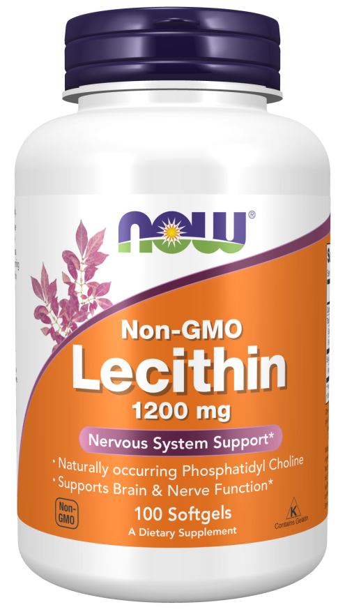 NOW FOODS, LECITHIN, 1200 MG, 100 SOFGTELS