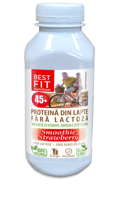 Proteină din lapte 45+ Smoothie Căpșuni, 40g
