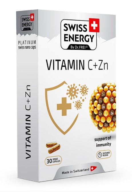 Swiss energy vitamin c+zinc,blister, n30