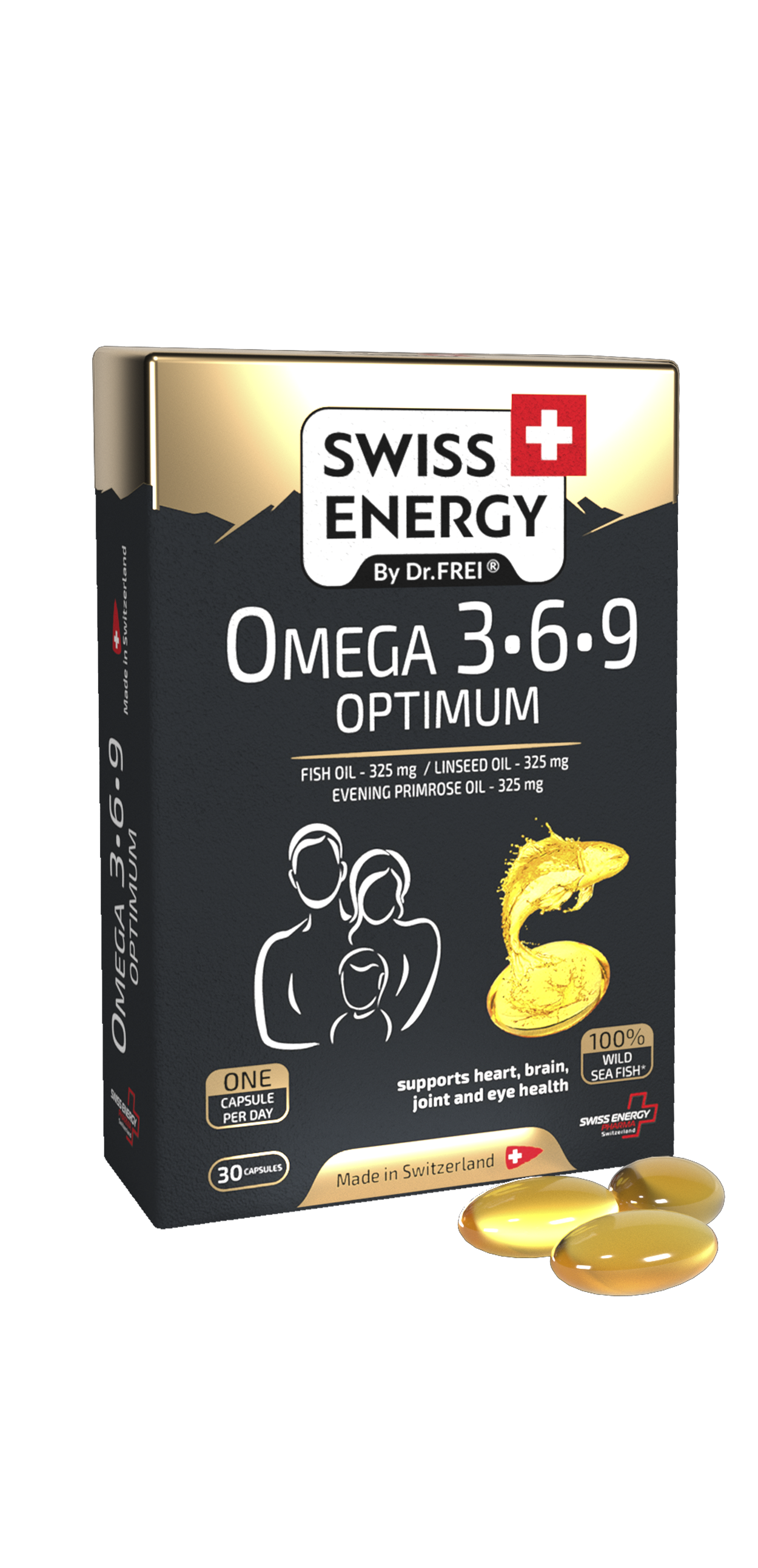 Swiss energy omega-3-6-9 optimum, capsule n30