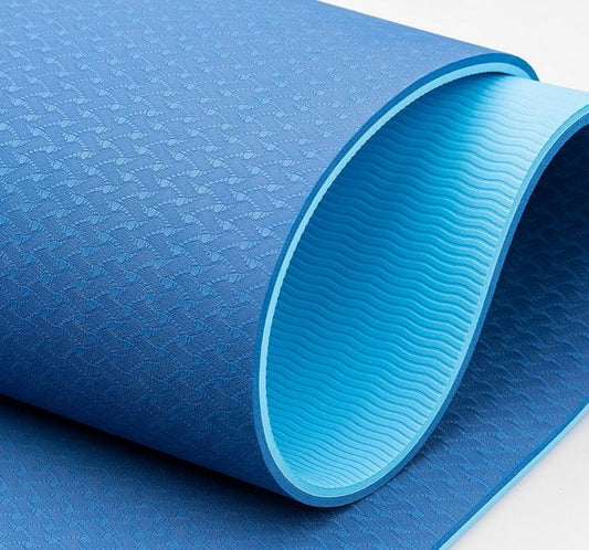 Коврик для аэробики и йоги двухслойный не скользит