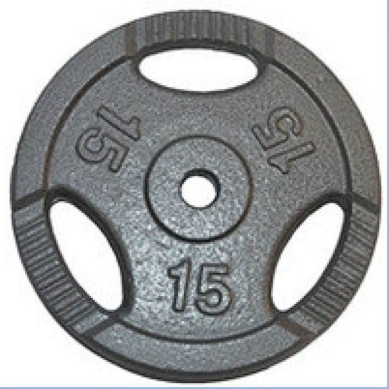 Disc metal pentru halteră 15 kg  diametru 30 mm