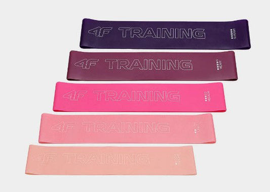 Эластичные ленты для фитнеса, набор 5 шт с чехлом