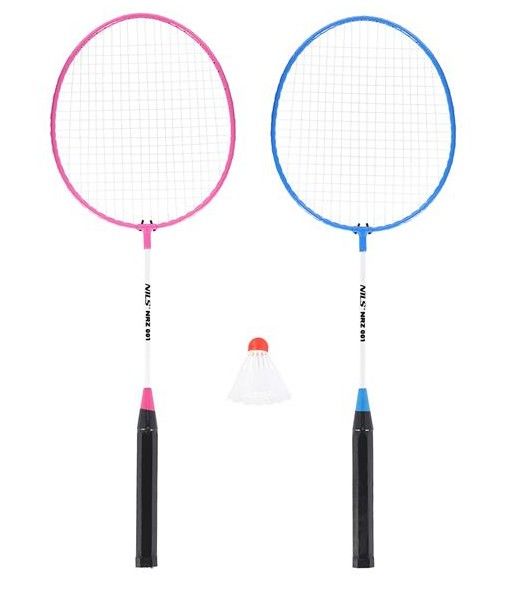 Badminton set nrz001 steel /  2 rockets + shuttlecocks nils 14-20-365