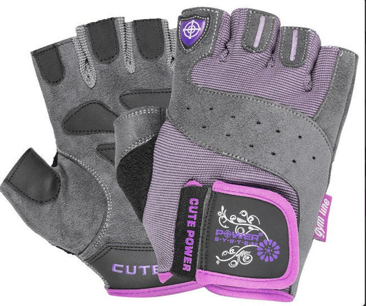 Manusi fitnes power system-gloves cute power-pink