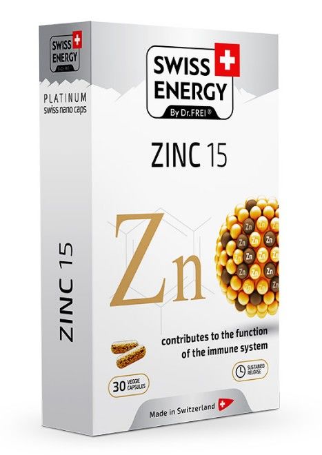 Swiss energy zinc 15mg,blister, n30