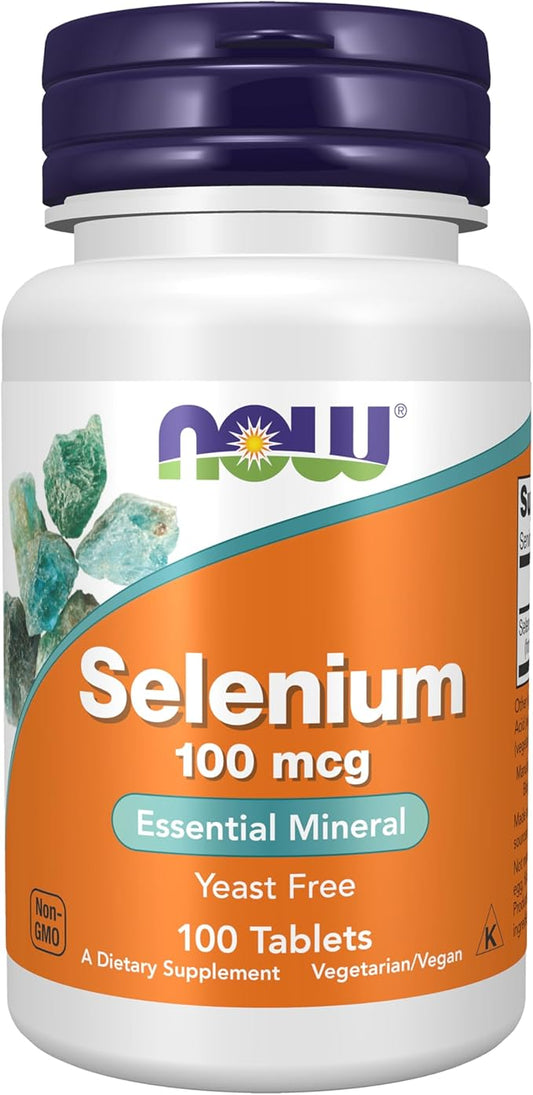 Now Foods, Selenium, 100 mcg, 100 Tablets
