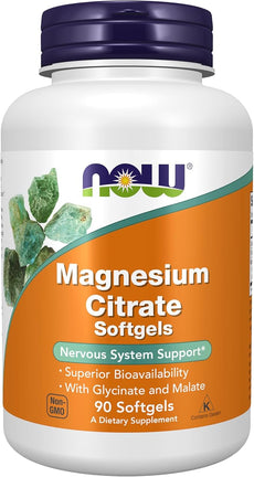 Now Foods, Citrat de Magneziu, 90 Gelule